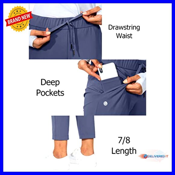 Stretch Ankle Sweatpants with Deep Pockets for Golf Athletic Lounge - Picture 5 of 7